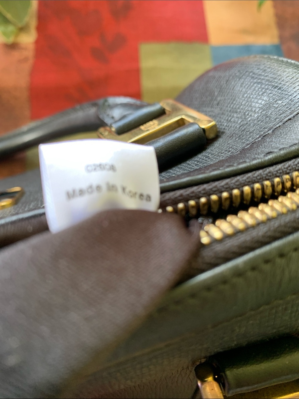 MCM Black Mini Barrel Satchel with Gold Hardware - Picture 11 of 11